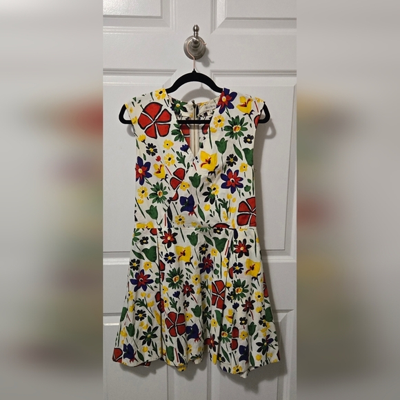 Suno Floral Mini Dress - Picture 4 of 7